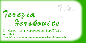 terezia herskovits business card